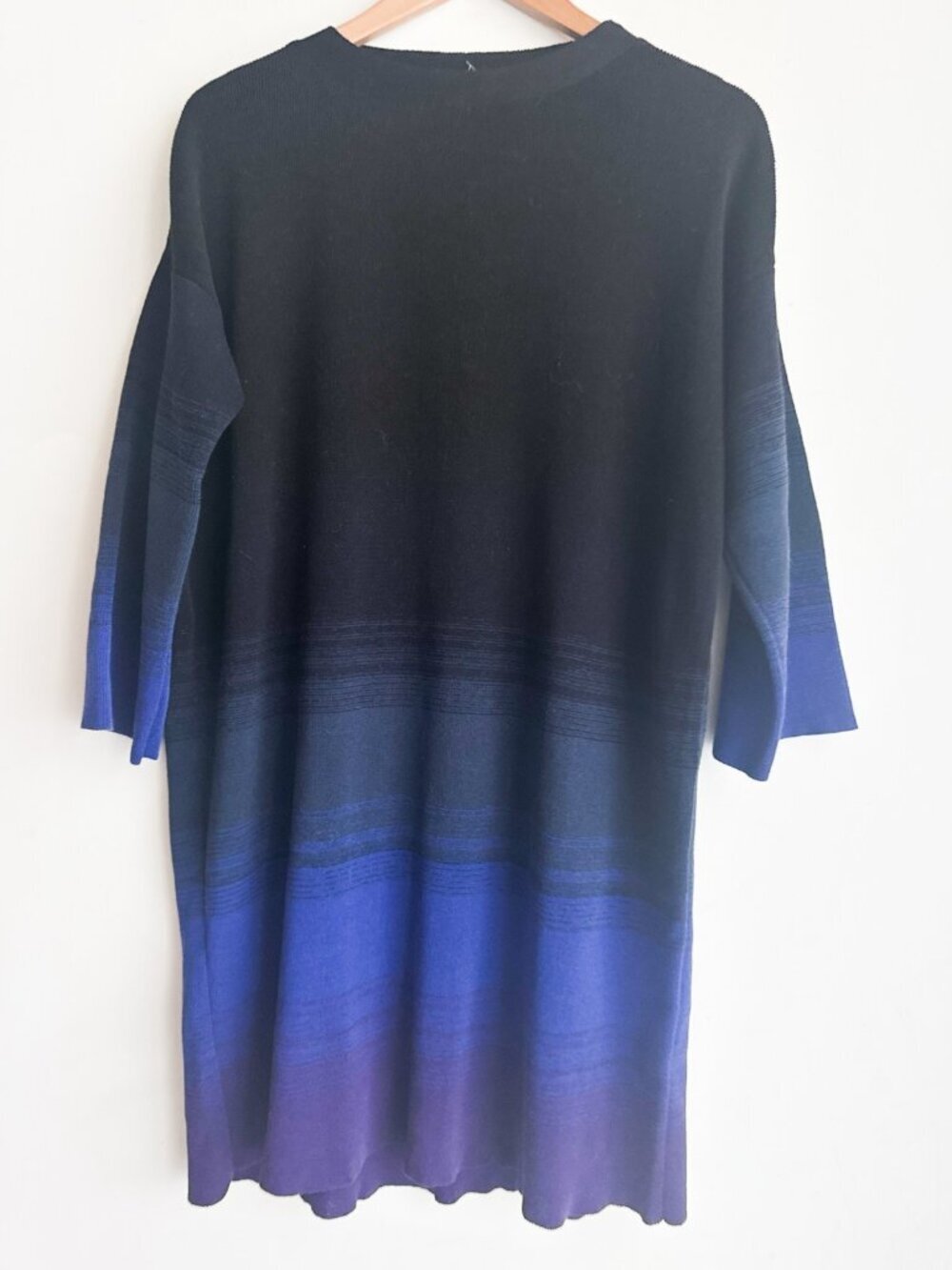 Archiviob Ombre Blue Black Knit Dress XL - Picture 3 of 6